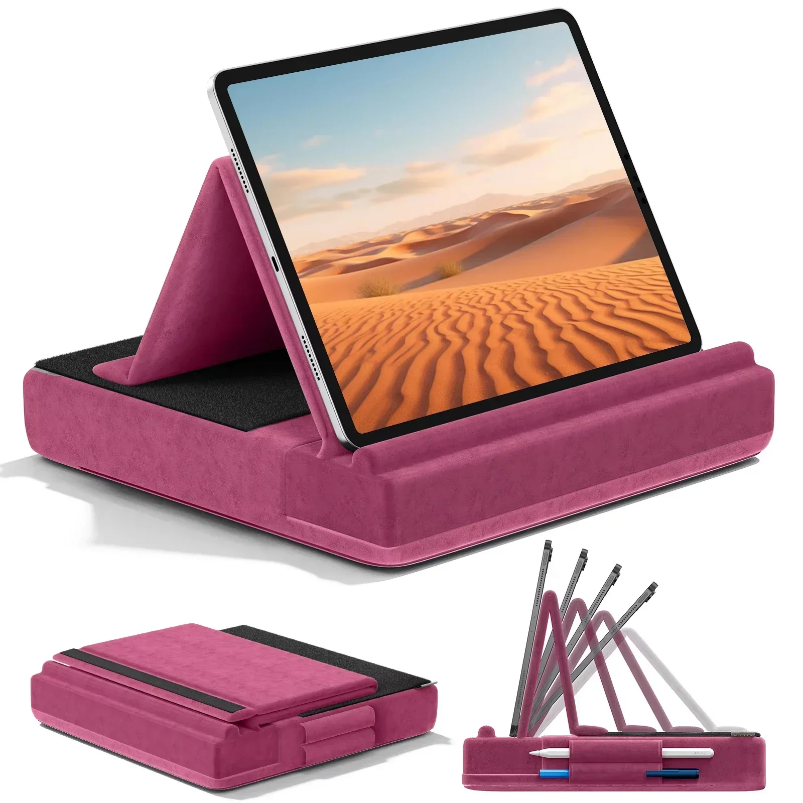 Desk Corner Mat - Multi-Angle Viewing Ipad Holder Upgraded Tablet