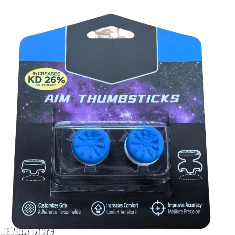 Gaming Accessories Kit - 2pcs Silicone Thumb Grips for PS5/PS4,
