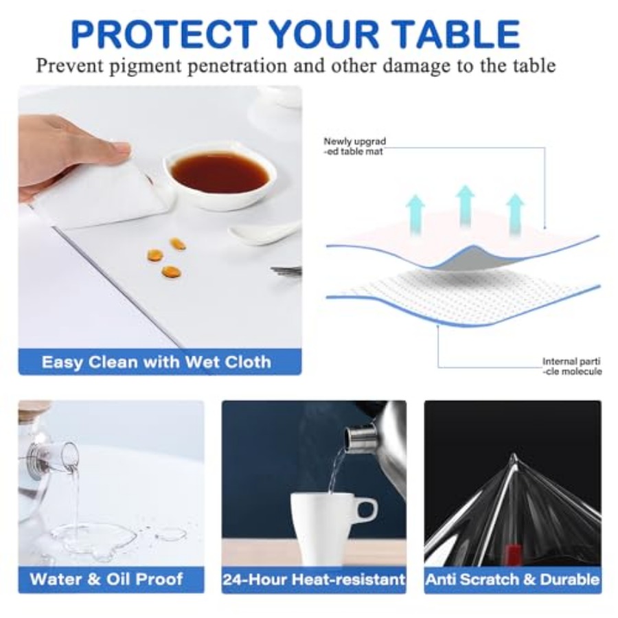 35X50 Inch Clear Plastic Dinin - Desk Corner Mat review and price