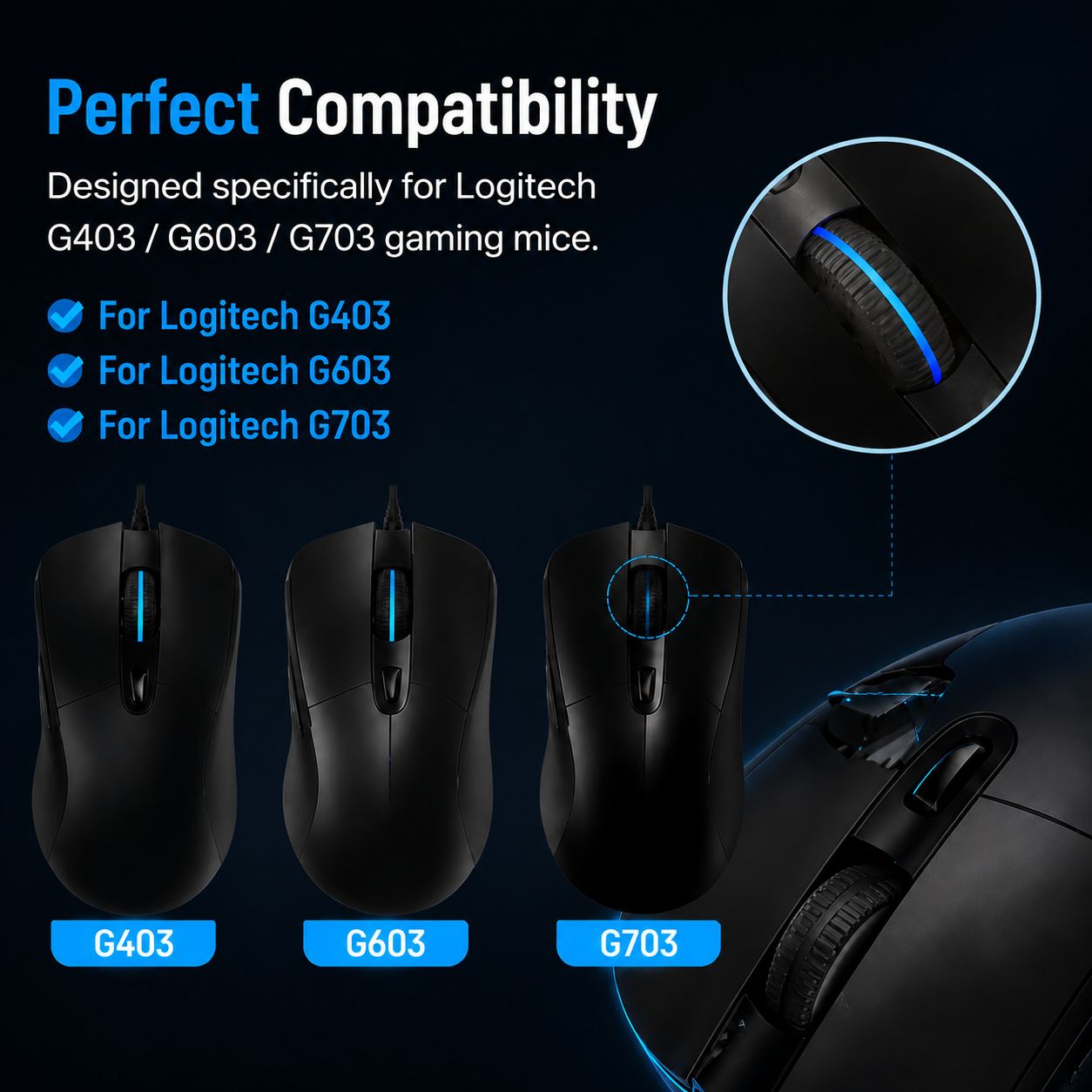 For Logitech G403, G603, G703  - Gaming Accessories Kit review and price