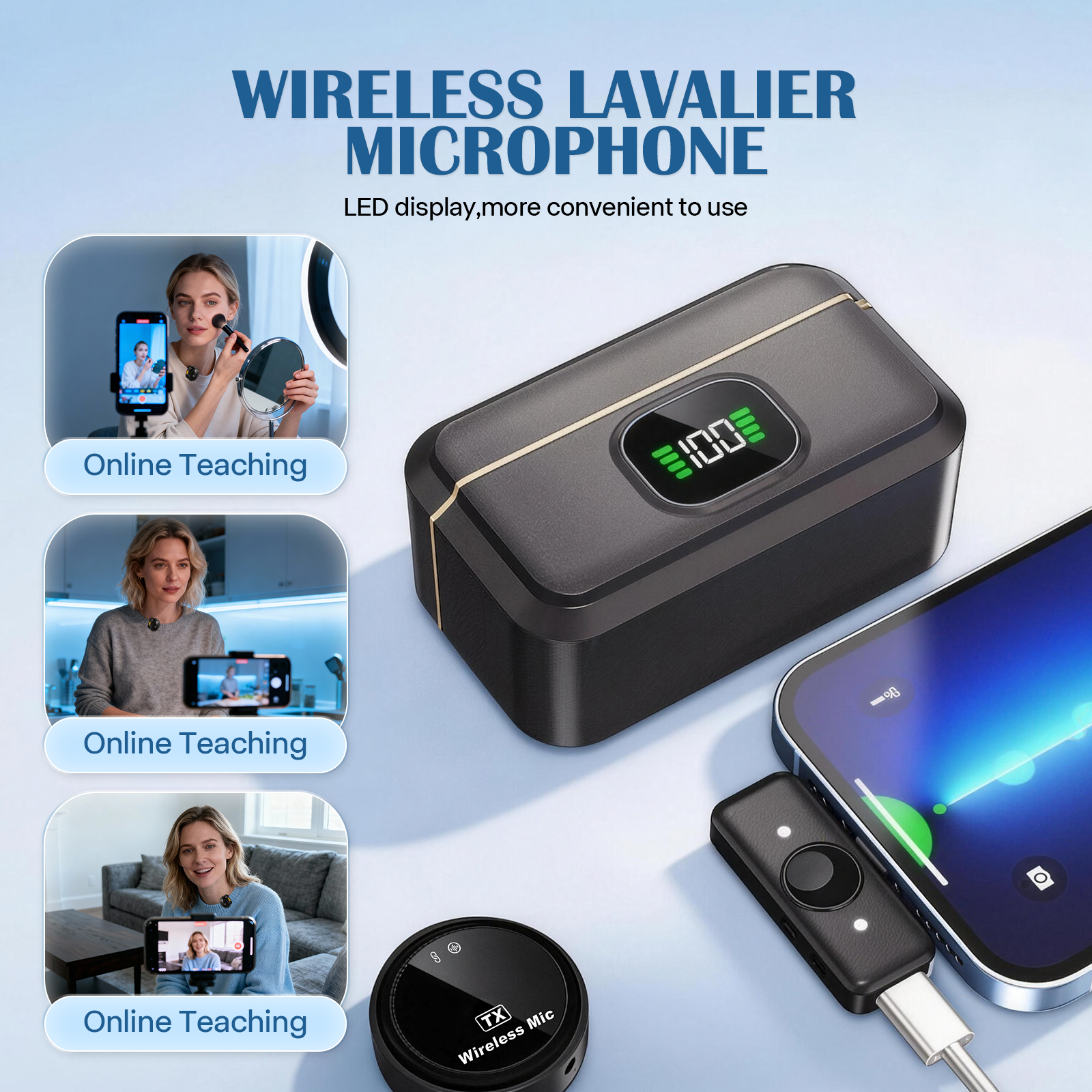 2 Pack Wireless Lavalier Micro - Gaming Accessories Iphone review and price