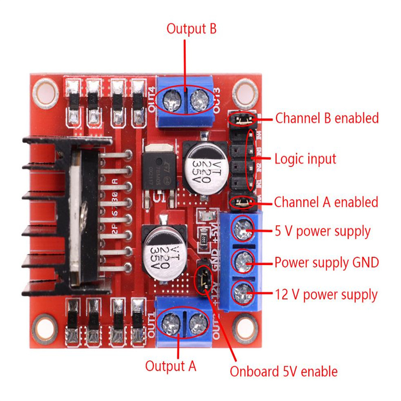 L298N motor drive module DC st - Gaming Accessories Driving review and price