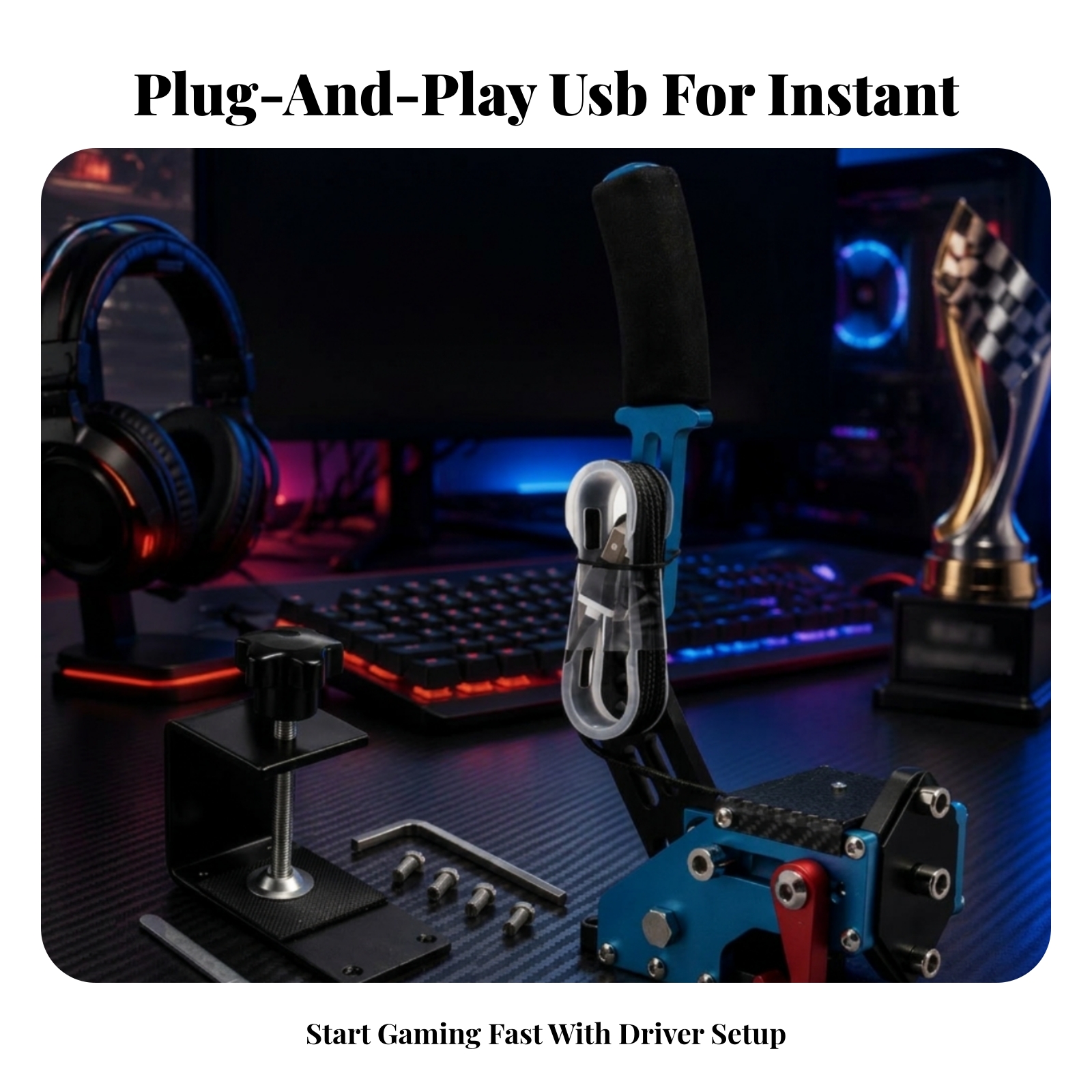 USB Gaming Handbrake Foam Grip - Gaming Accessories Driving review and price