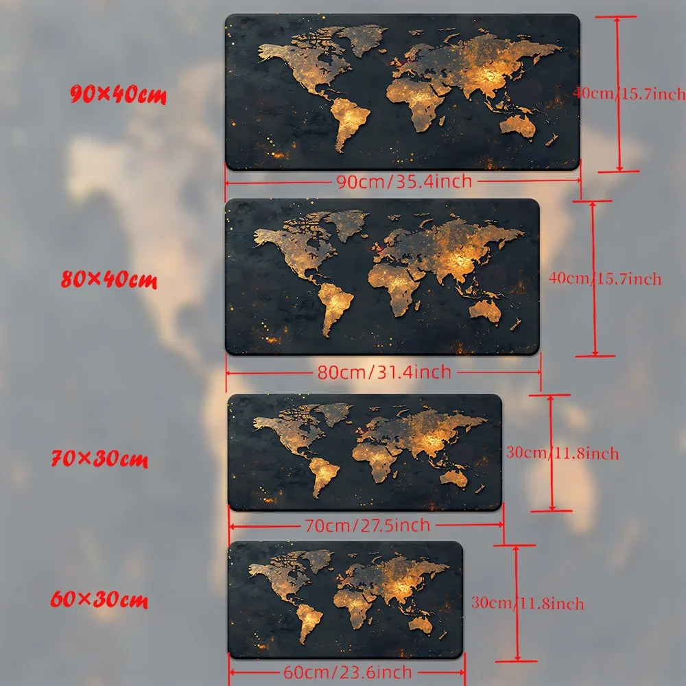 World Map Mouse Pad Large Gami - Desk Corner Mat review and price