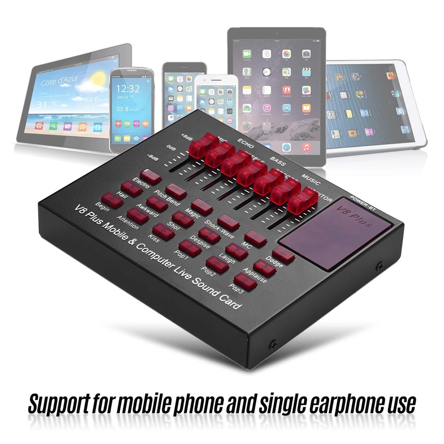V8+ Sound Card Live Drive Free - Gaming Accessories Driving review and price