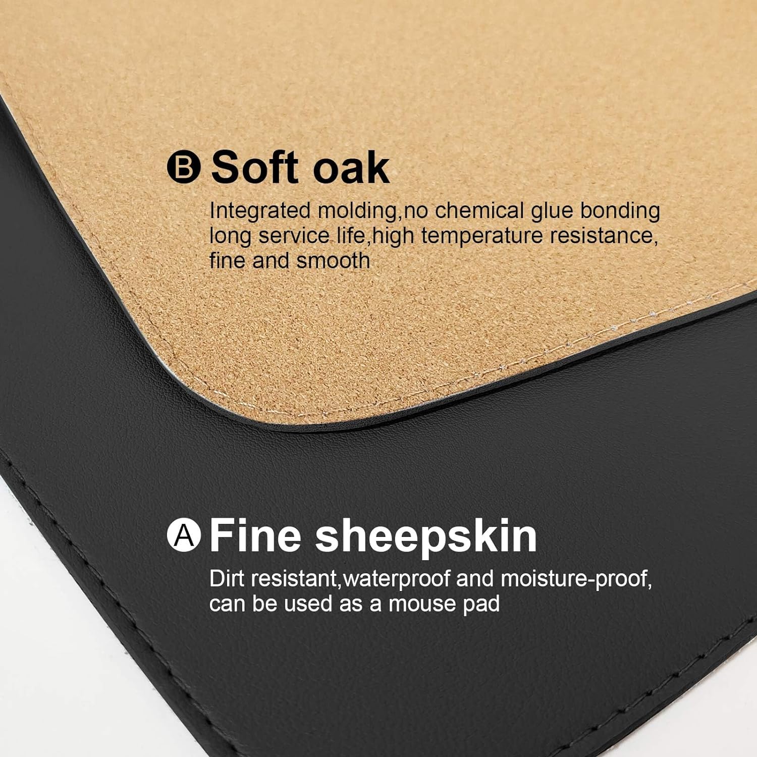 Dual Sided Desk Mat,Leather De - Desk Corner Mat review and price